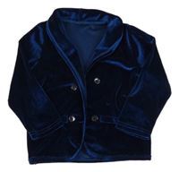 Tmavomodré zamatové sako