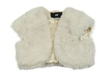 Smotanové podšité kožušinové bolerko H&M