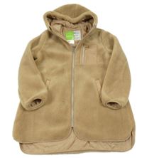 Nové - Béžová huňatá bunda s kapucí Page one young