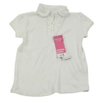 Nové - Bílé tričko s límečkem George