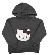 Antracitová mikina s kapucí - Hello Kitty Primark