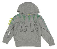Sivá mikina s dinem a kapucňou C&A