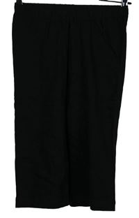 Dámské černé elastické capri legíny 