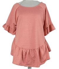 Dámská růžová peplum halenka George 