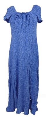 Dámské chrpově modré kytičkované midi šaty In The Style 