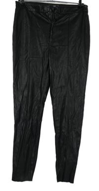 Dámské černé koženkové skinny kalhoty Primark