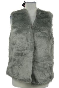 Nové - Dámská šedá kožešinová vesta Oasis 