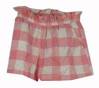Dámske ružovo-biele kockované kraťasy Asos