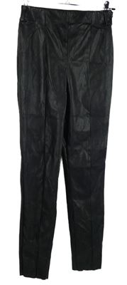 Dámské černé koženkové skinny kalhoty Asos 