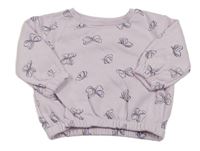Lila mikina s motýlky Primark