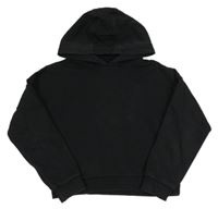 Čierna crop mikina s kapucňou F&F