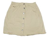 Béžová rifľová prepínaci sukňa Candy couture