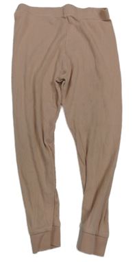 Světlerůžové žebrované spodní kalhoty