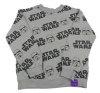 Světlešedá mikina se Star Wars H&M