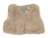 Svetloružová kožušinová podšitá vesta Primark