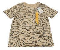 Nové - Hnedo-čierne vzorované tričko Primark