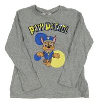 Šedé melírované triko s PAW PATROL nickelodeon