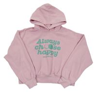 Ružová mikina so smajlíkmi a kapucňou H&M