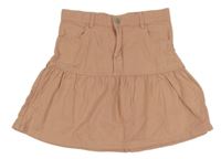 Ružová rifľová sukňa H&M