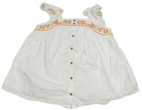 Biely top s kvietkami Primark