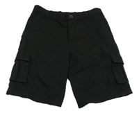 Čierne spoločenské kraťasy s vreckami George