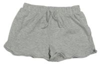 Sivé bavlnené kraťasy Tu