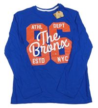 Nové - Modré triko s nápisem Rebel