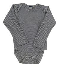 Tmavomodro-biele pruhované zavinovací body