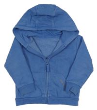 Modrá propínací mikina s kapucí Dunnes Stores