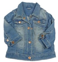 Modrá teplákovo/riflová bunda F&F