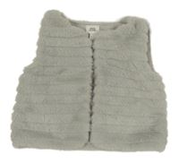 Sivá kožušinová podšitá vesta River Island