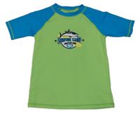 Zeleno-modré UV tričko so žralokom