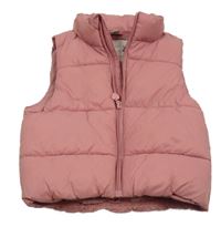 Růžová šusťáková zateplená vesta Dopodopo