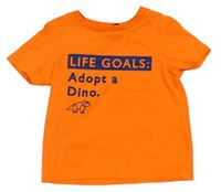 Oranžové tričko s nápisom George