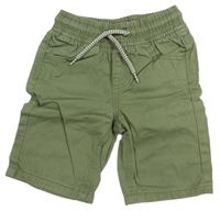Khaki rifľové kraťasy Pusblu