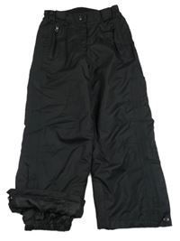 Černé šusťákové oteplovačky Alive