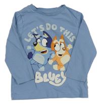 Modré triko s Bluey 