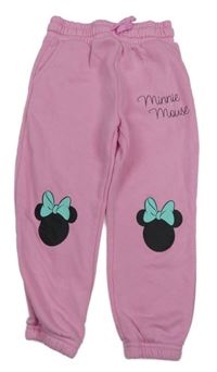 Světlerůžové tepláky s Minnií Disney