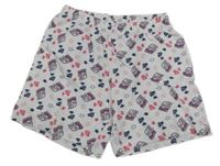 Bílé bavlněné kraťasy Miraculous