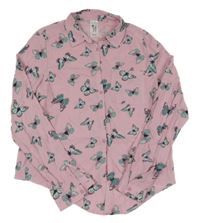 Růžová halenka s motýlky C&A