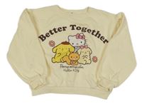 Vanilková crop mikina s Kitty H&M