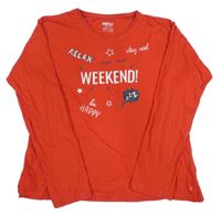 Červené tričko s nápisom Pepperts