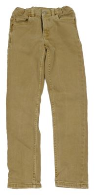 Béžové skinny fit rifle Zara
