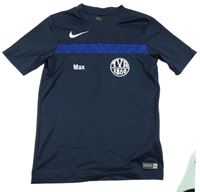 Tmavomodré sportovní tričko s logem Nike 