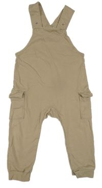 Béžové laclové cargo tepláky H&M