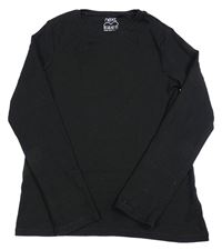 Čierne rebrované tričko zn. Next