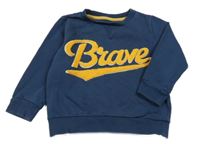 Tmavomodrá mikina s nápisom F&F