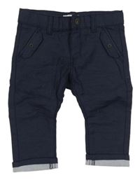 Tmavomodré melírované nohavice OBaïBi