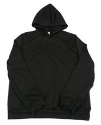 Čierna mikina s 3D nápisom a kapucňou SHEIN