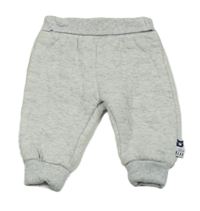 Svetlosivé melírované prešívané vyteplené tepláky F&F